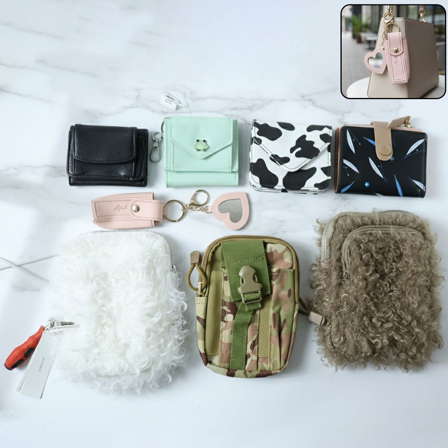Cute mini card holder pouch