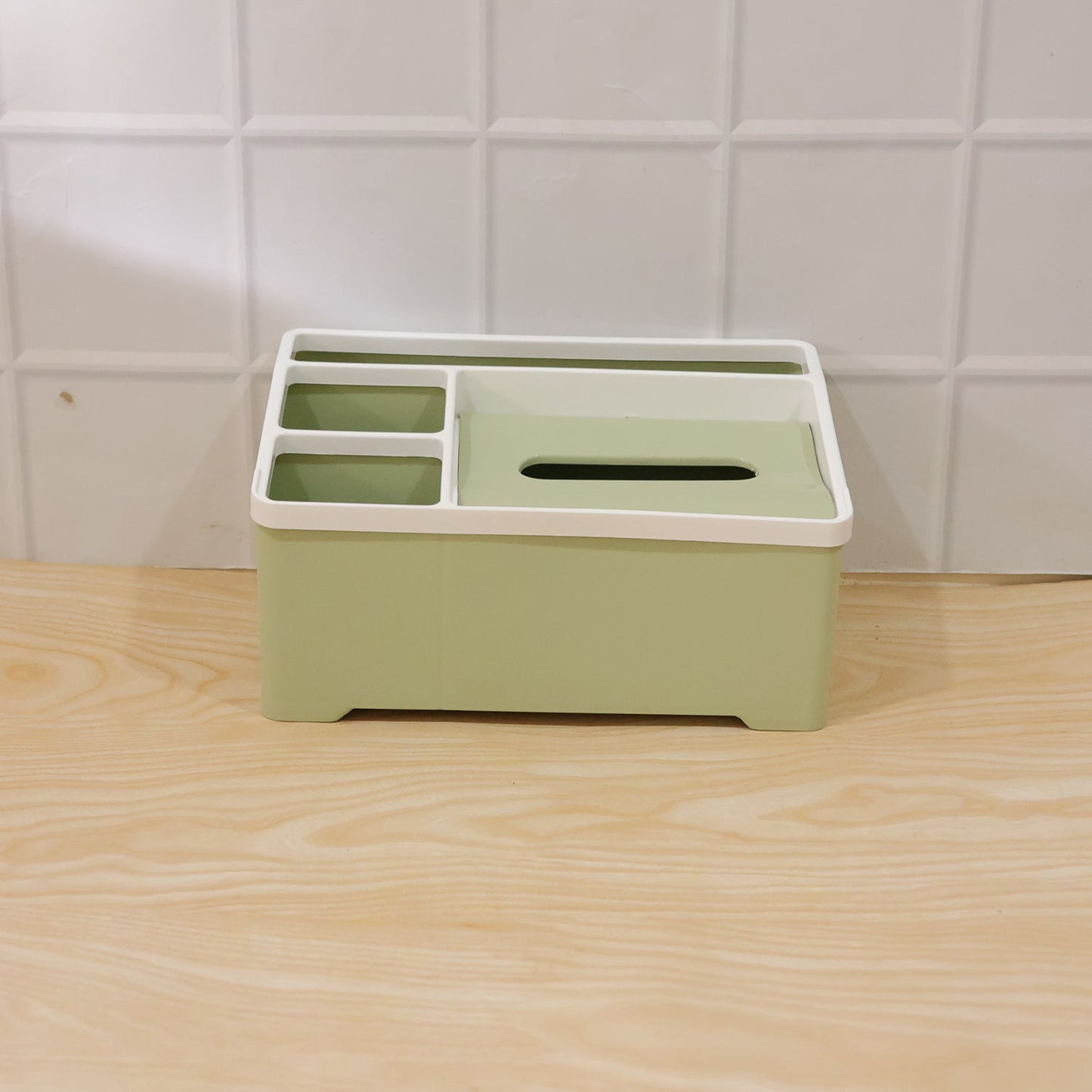 Multipurpose Plastic Storage Organizer Box with Compartments (1 Pc)