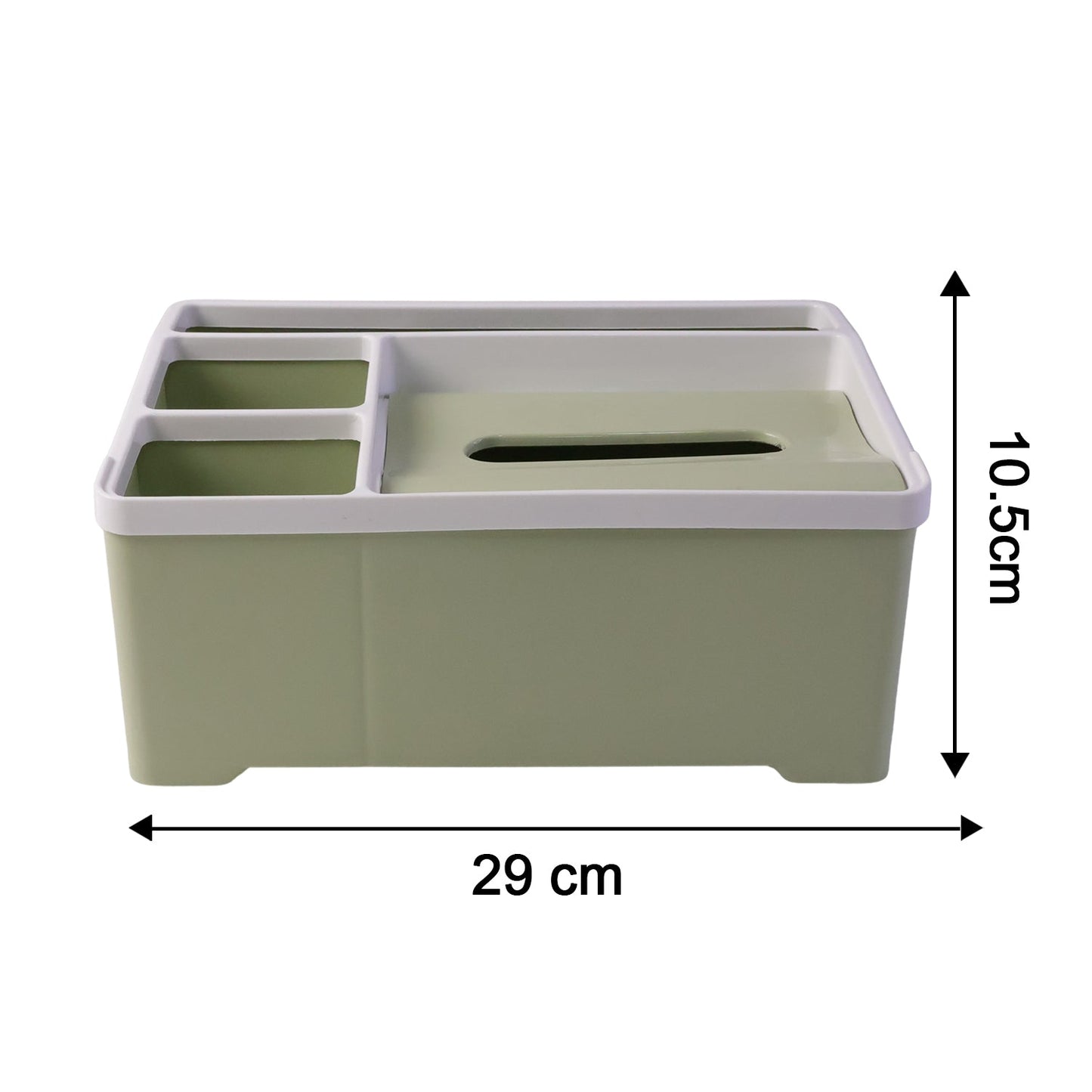 Multipurpose Plastic Storage Organizer Box with Compartments (1 Pc)