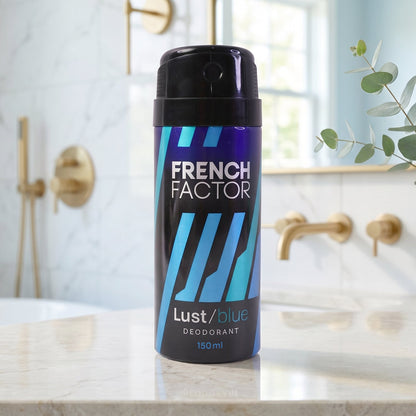 French Factor Lust Blue Deodorant Body Spray (1 Pc, 150 ML)