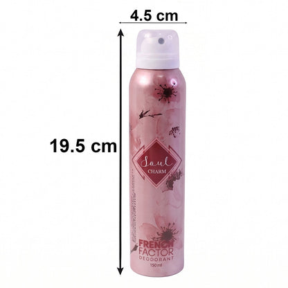 French Factor Soul Charm Deodorant Body Spray (1 Pc, 150 ML)
