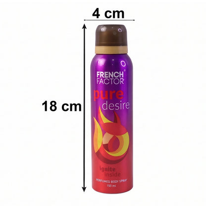 French Factor Pure Desire Perfumed Body Spray (1 Pc, 150 ML)