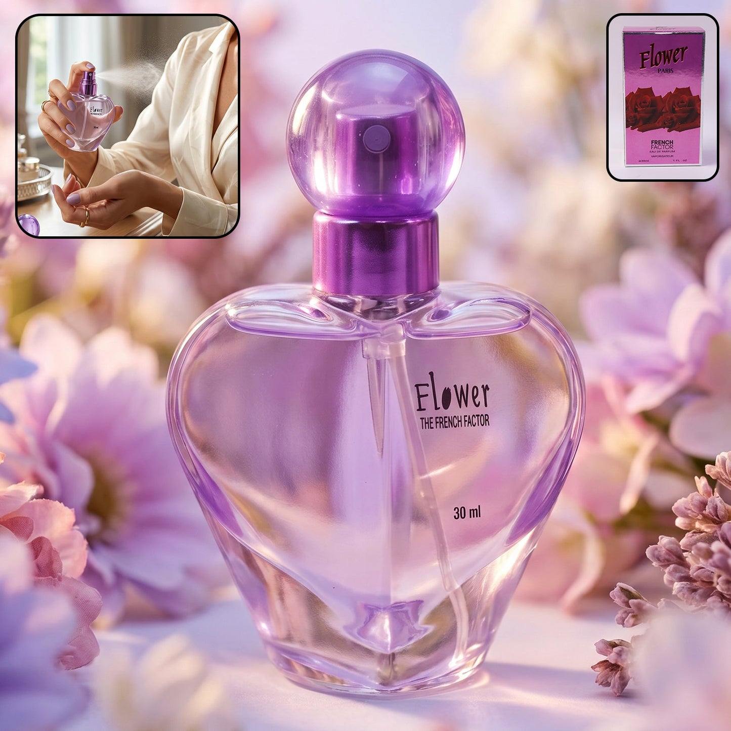Flower Paris Heart-Shaped Eau De Perfume 30 ML