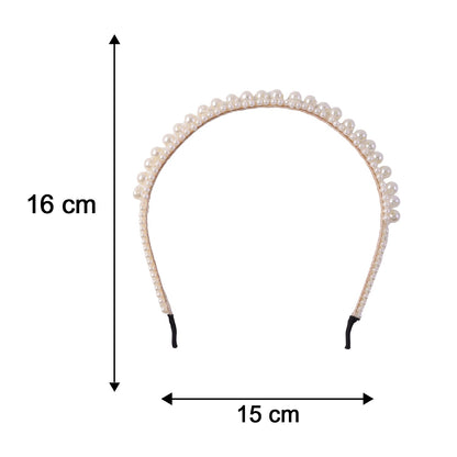 Elegant Pearl Studded Hairband for Women Daily Wear Headband (1 Pc)