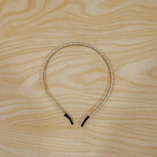 Double Layer Pearl Hairband Stylish Headband for Girls (1 Pc)