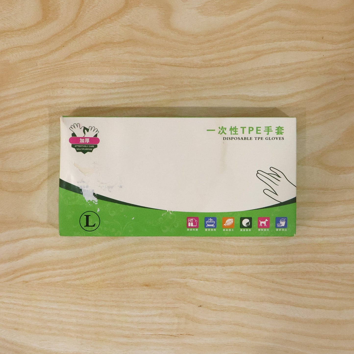 Disposable Clear Plastic Gloves (100 Pc, Large)