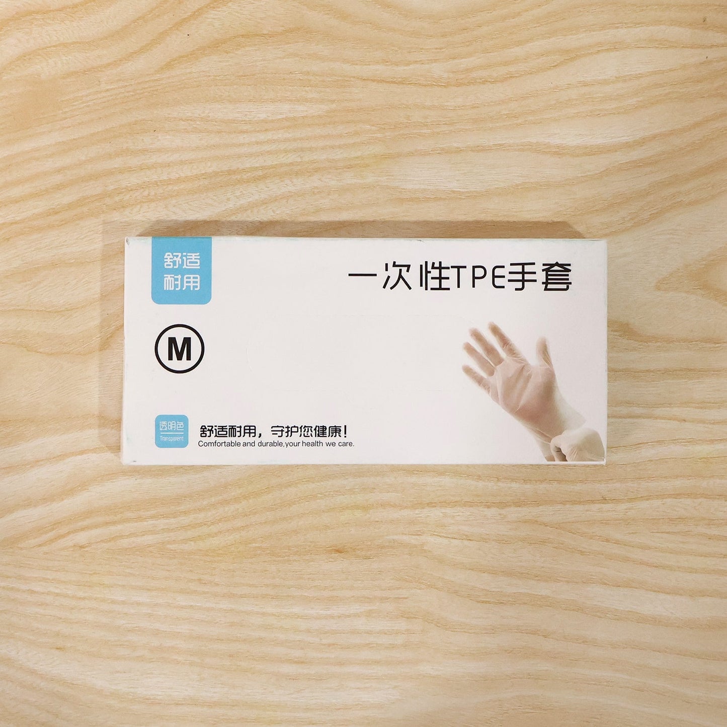 Disposable Clear Plastic Gloves (100  Pc, Medium)