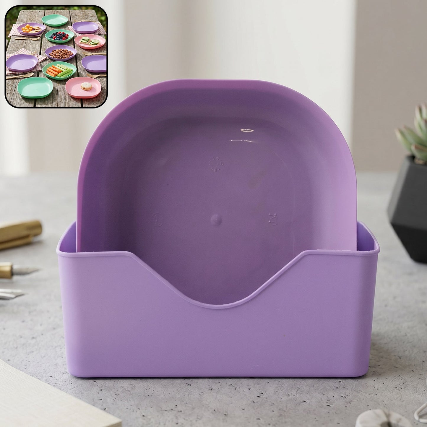 Snack Serving Plate Set