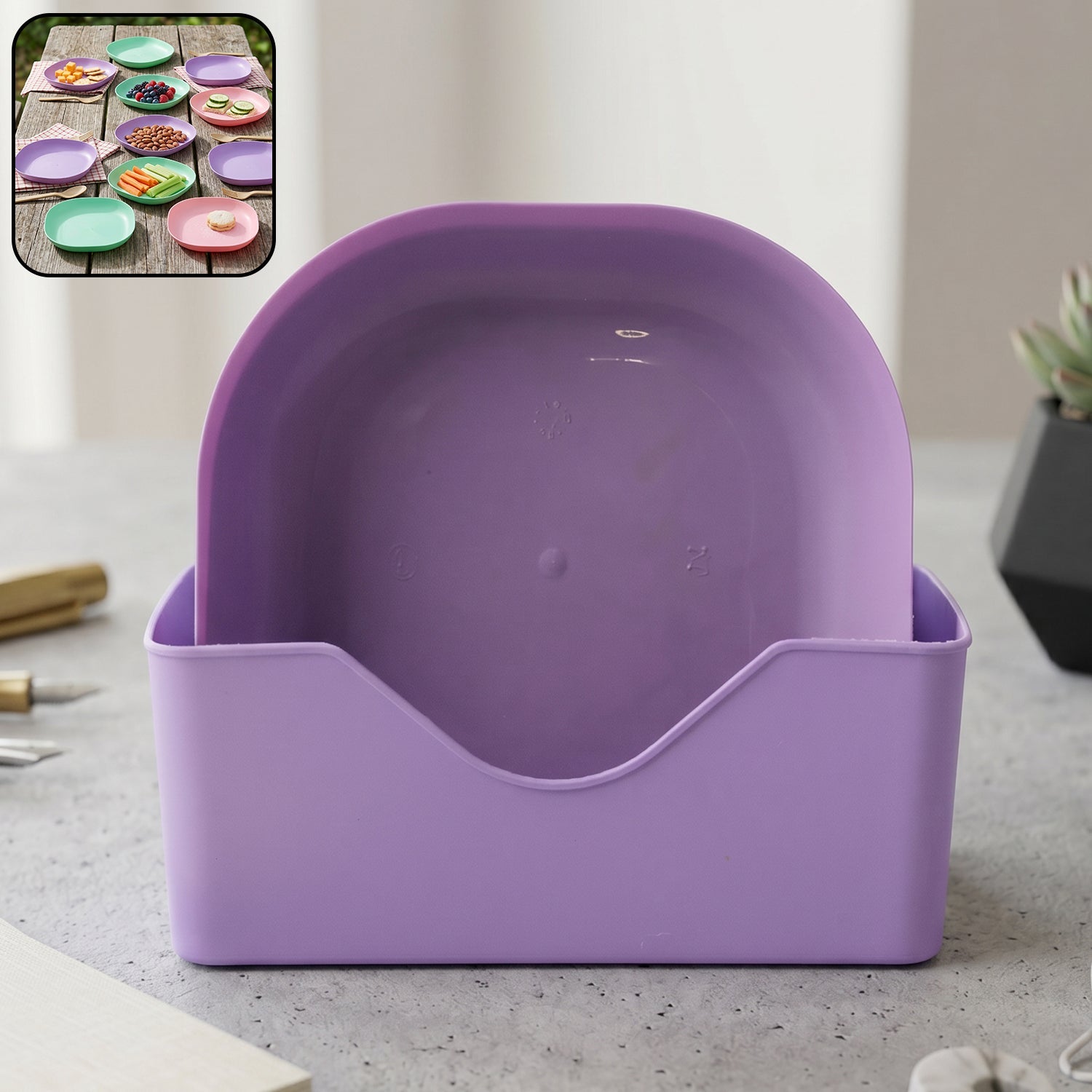 Snack Serving Plate Set