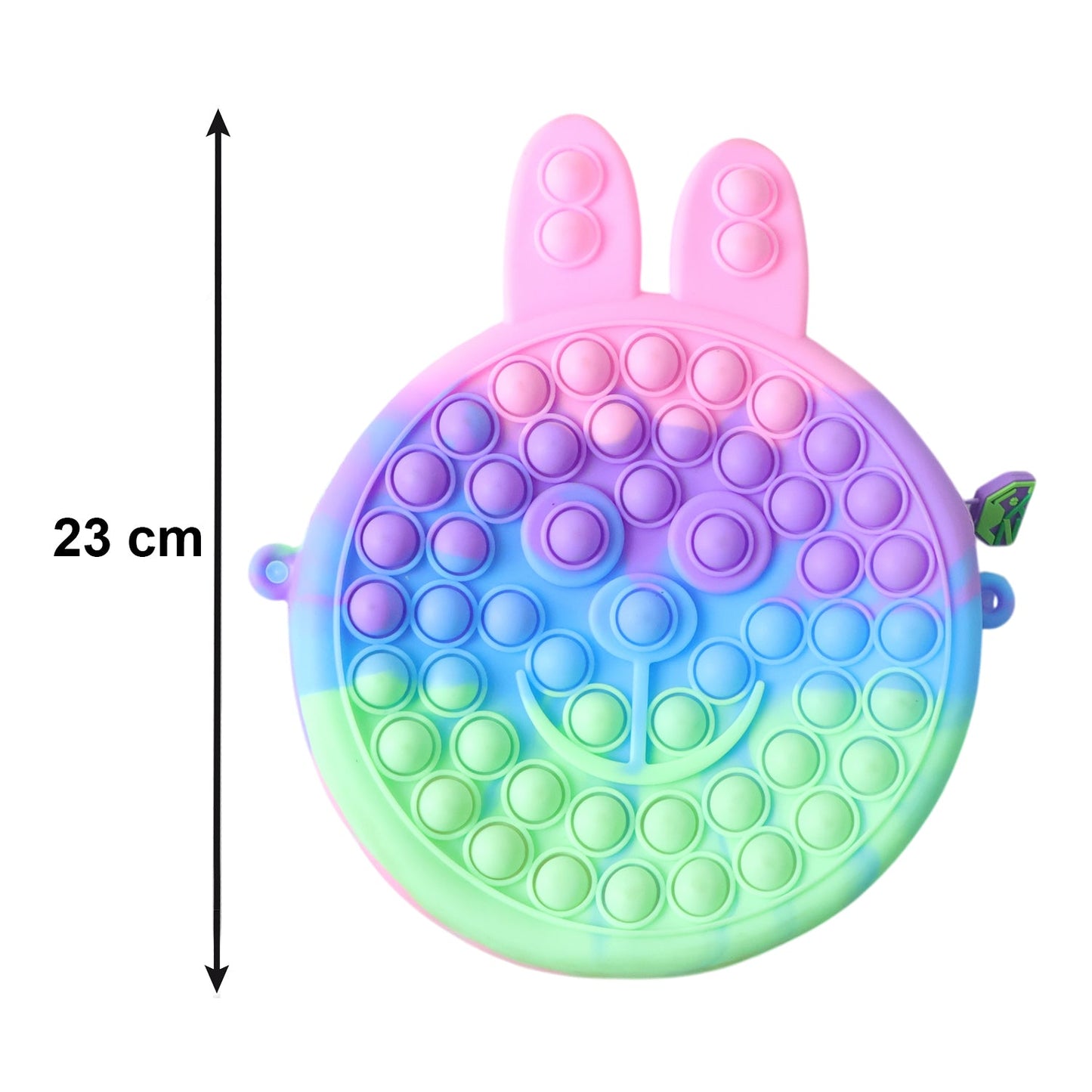 Cute Caterpillar Shape Pop It Silicone Pencil Pouch (1 Pc)