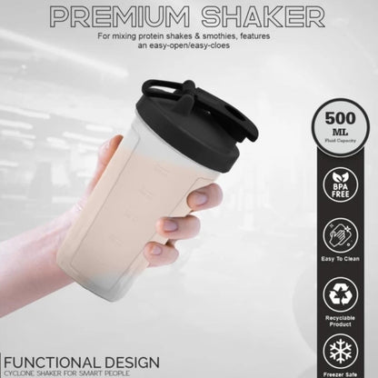 500 ML Plastic Prime Gym Shaker Bottle (1 Pc)