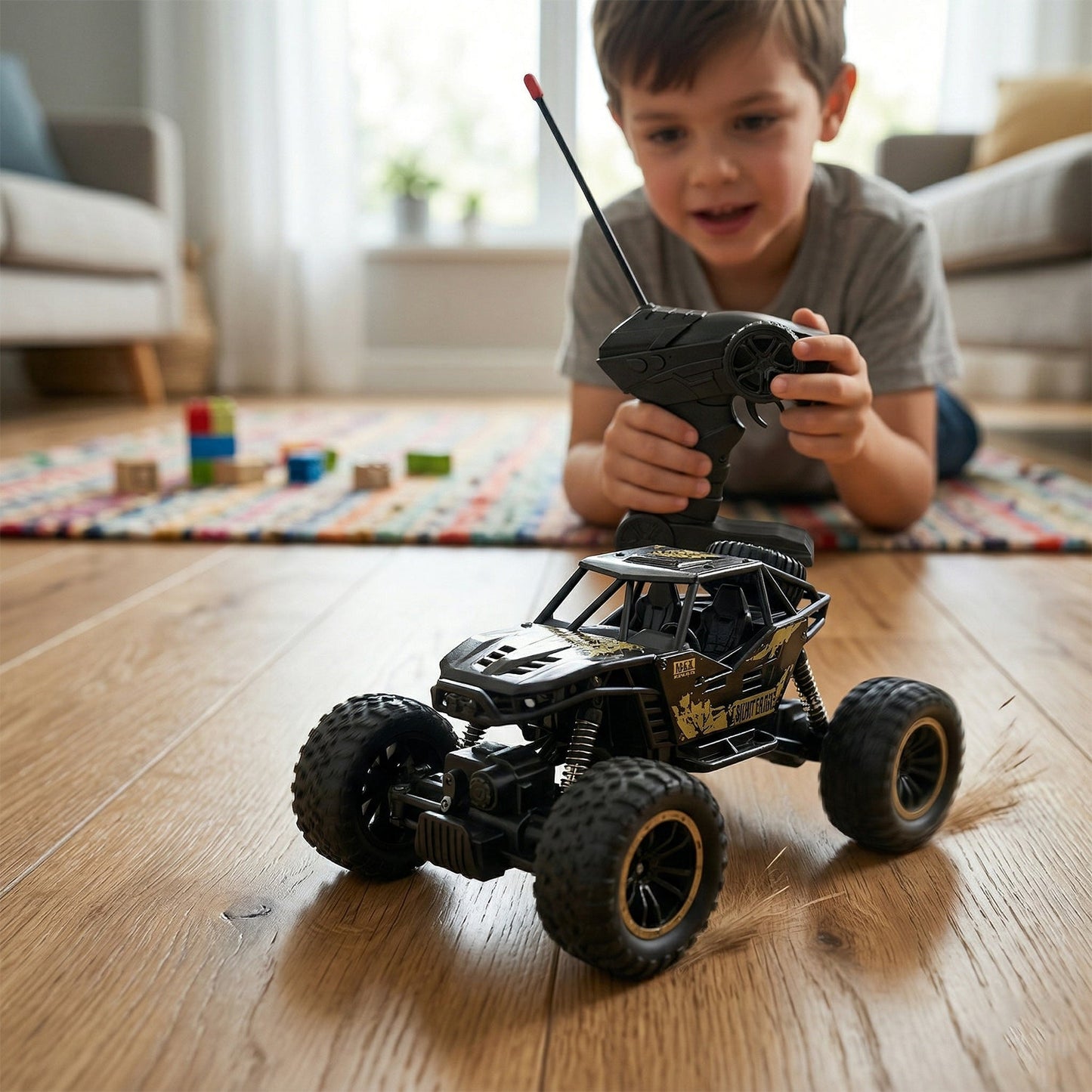 Rock Crawler Monster RC Truck – Remote Battery Not Included