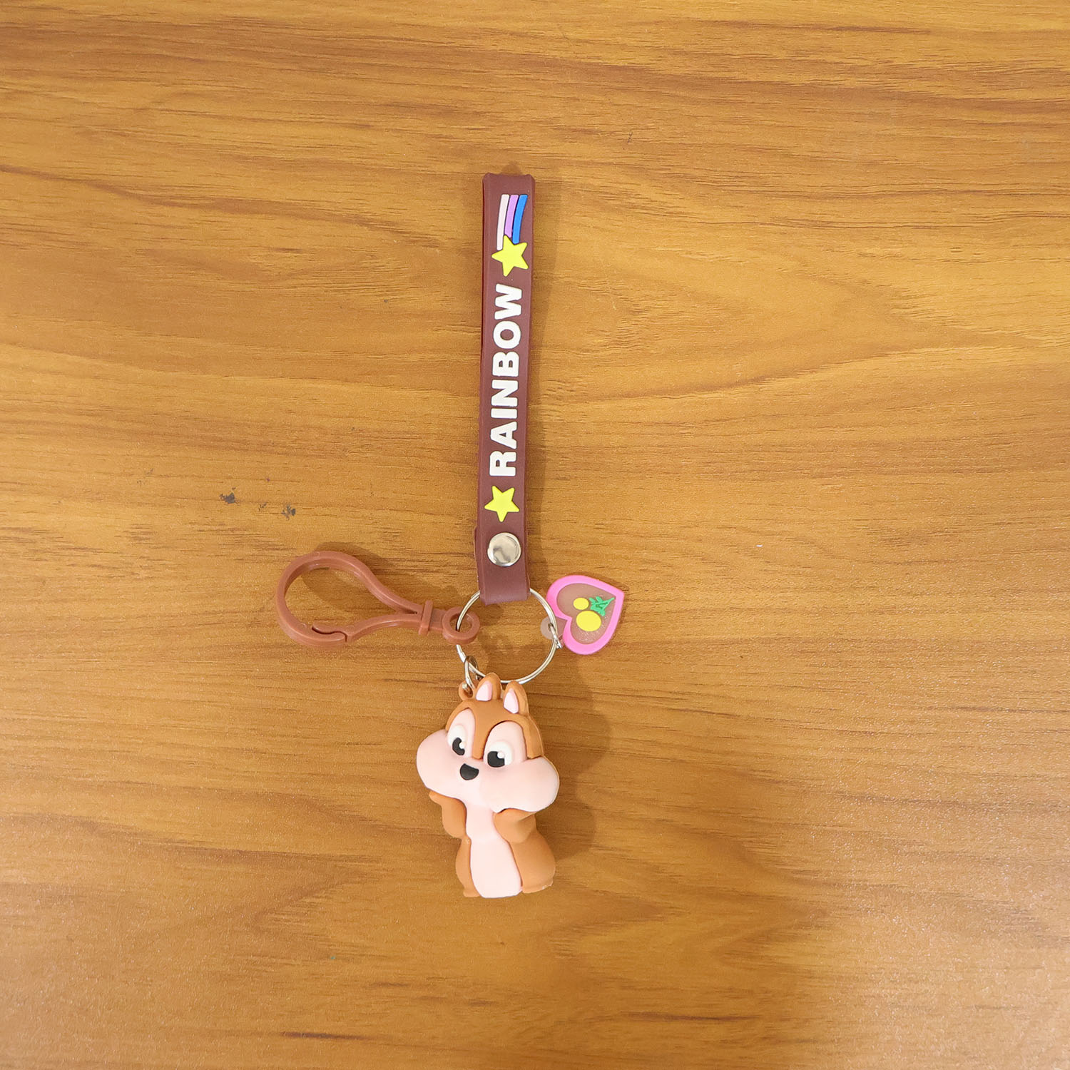 Lightweight silicone keychain charm