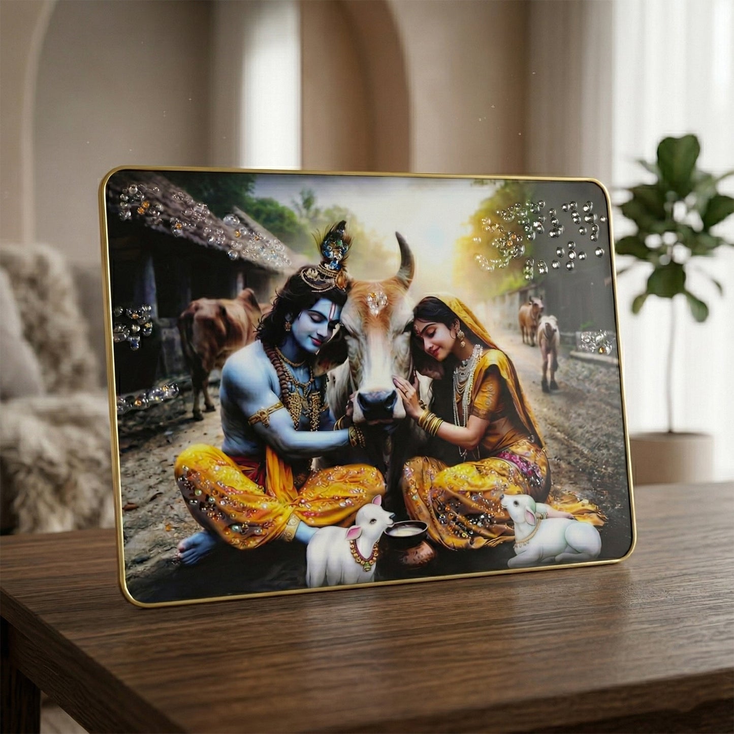 Radha Krishna Wall Hanging Frame
