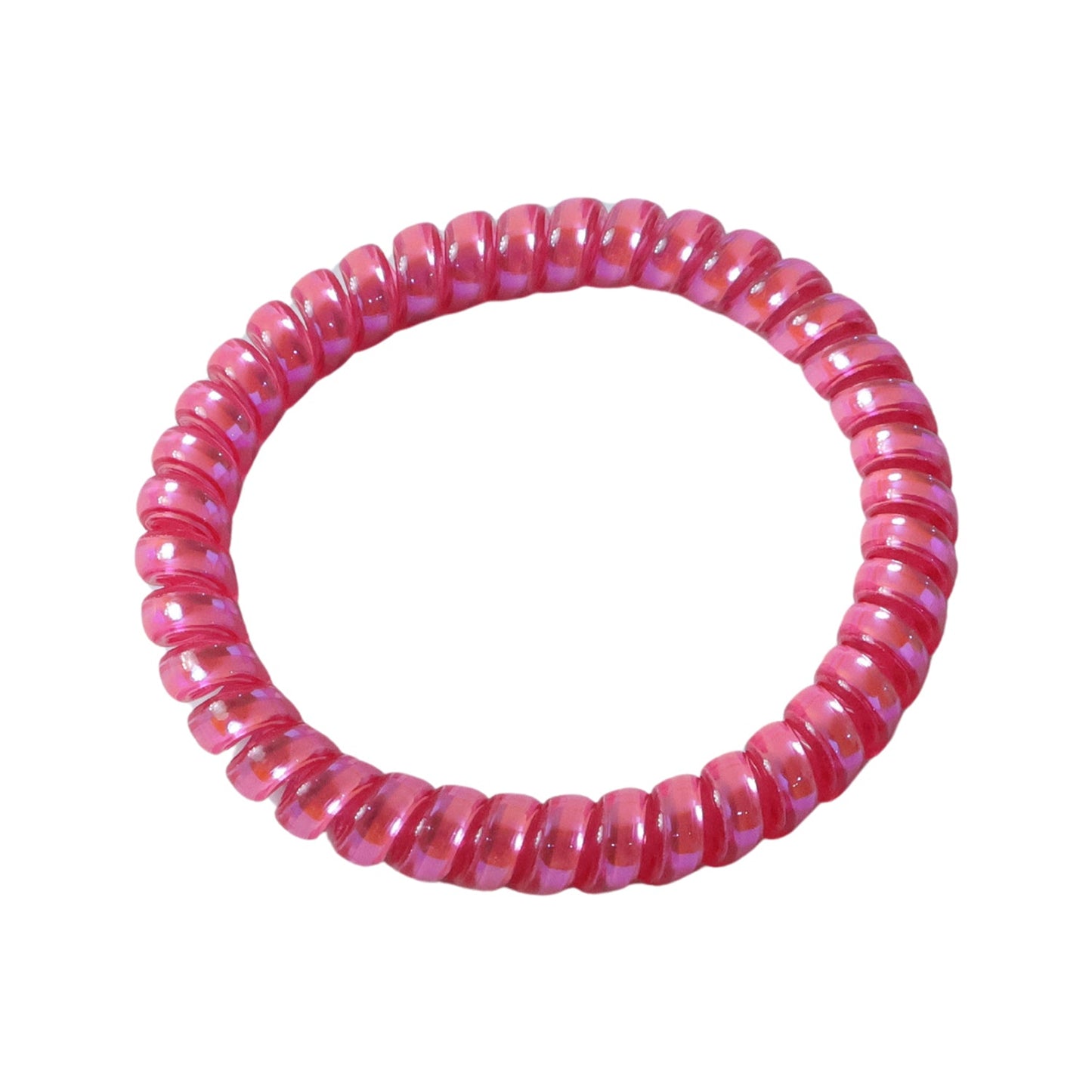 elastic telephone cord hairband