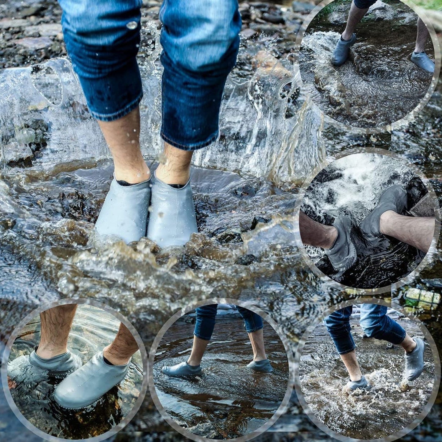 Small Silicone Shoe Covers: Waterproof & Anti-Skid for Rain & Bike