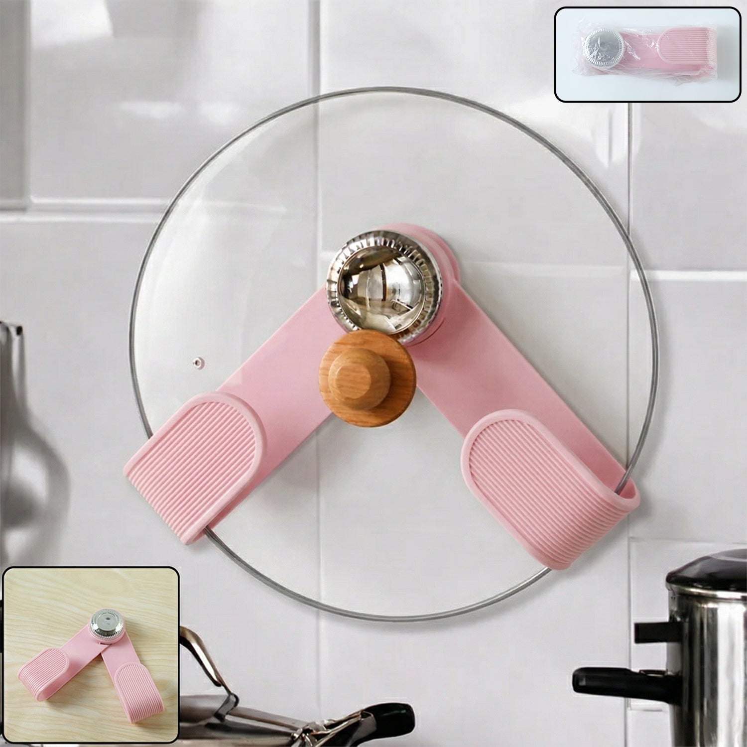 adjustable pot lid holder clip