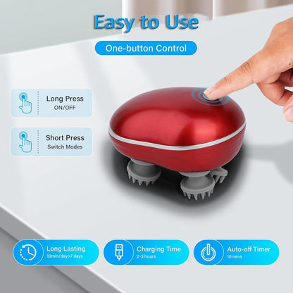 Smart Electric Scalp Massager, Portable Head Massager Device (1 Pc)