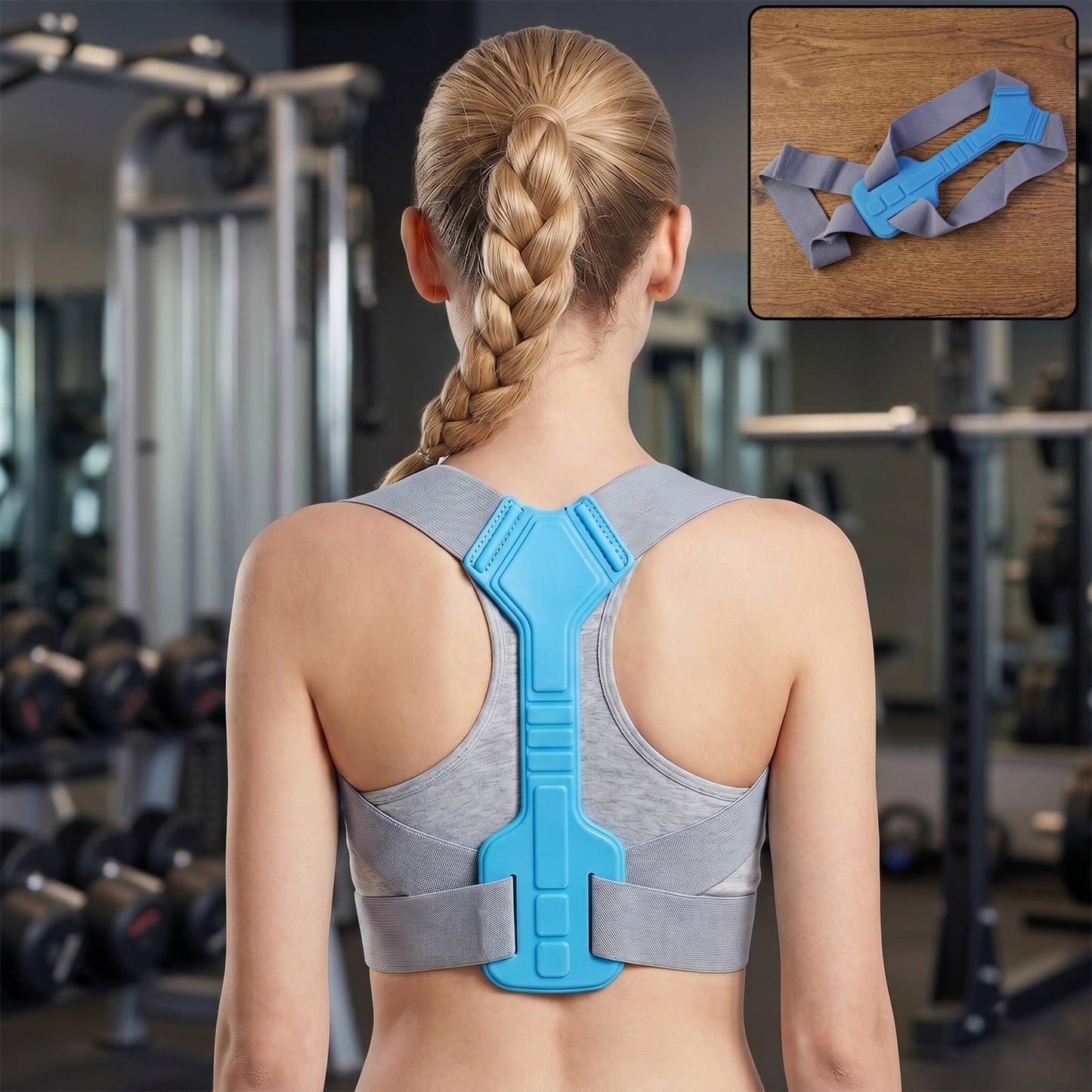 Ergonomic Adjustable Back Posture Corrector Support Belt (1 Pc, Small)