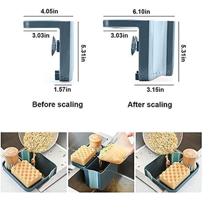 Durable plastic sink rack
