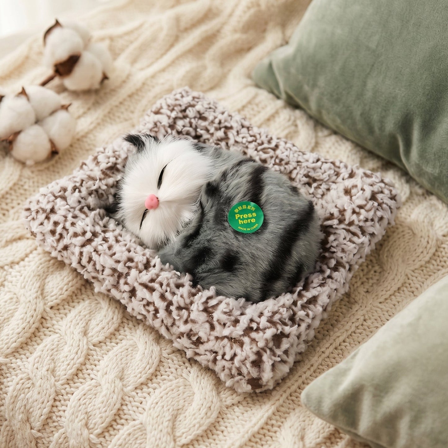 Decor Cat Open Eye Showpiece (1 Pc)