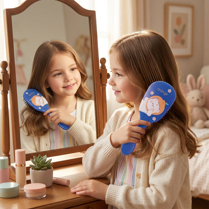 Fun and Colorful Mix Design Kids Hair Comb (1 Pc, Mix Design)