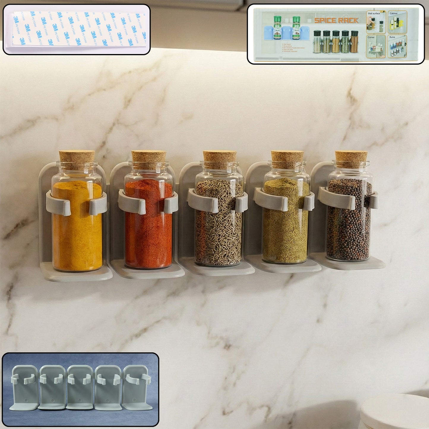 wall spice storage rack