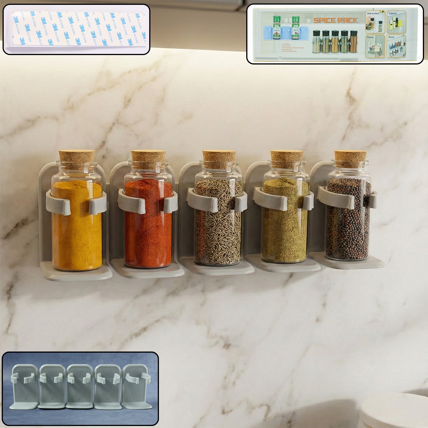 wall spice storage rack