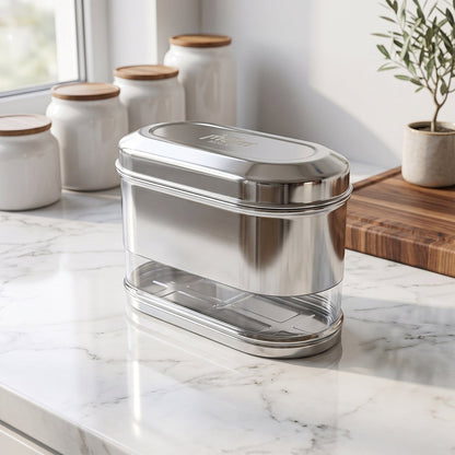 Supermom Premium Stainless Steel Modular Oval Canister (1500 ML)