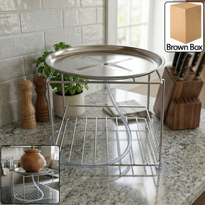 Stainless steel utensils stand