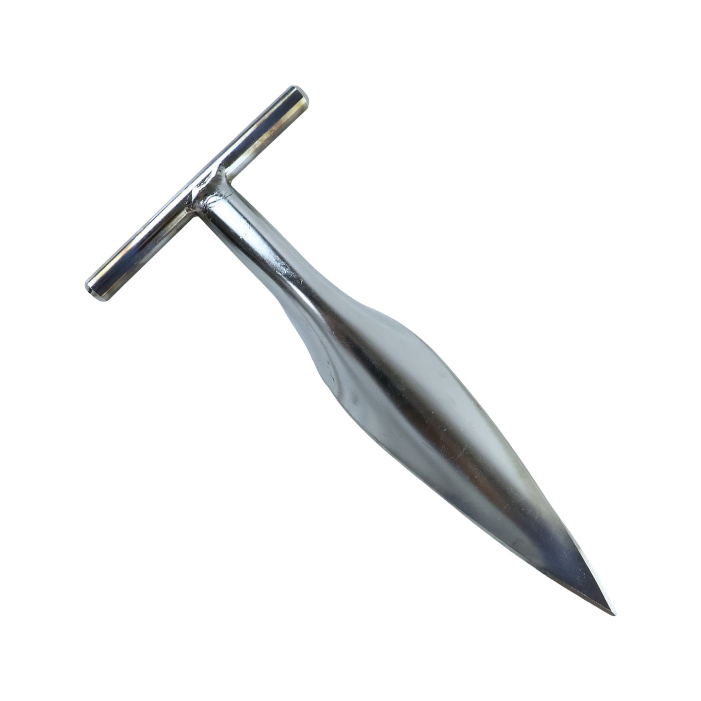 Stainless Steel Coconut Breaker Tool with Comfortable T-Handle (1 Pc)
