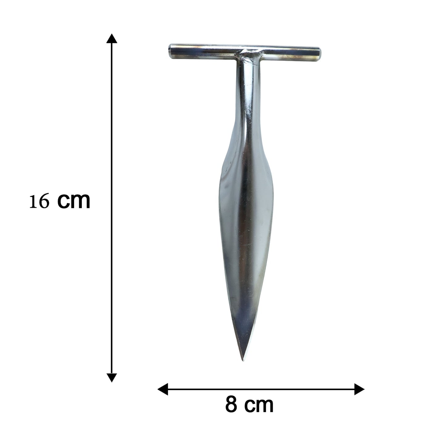 Stainless Steel Coconut Breaker Tool with Comfortable T-Handle (1 Pc)