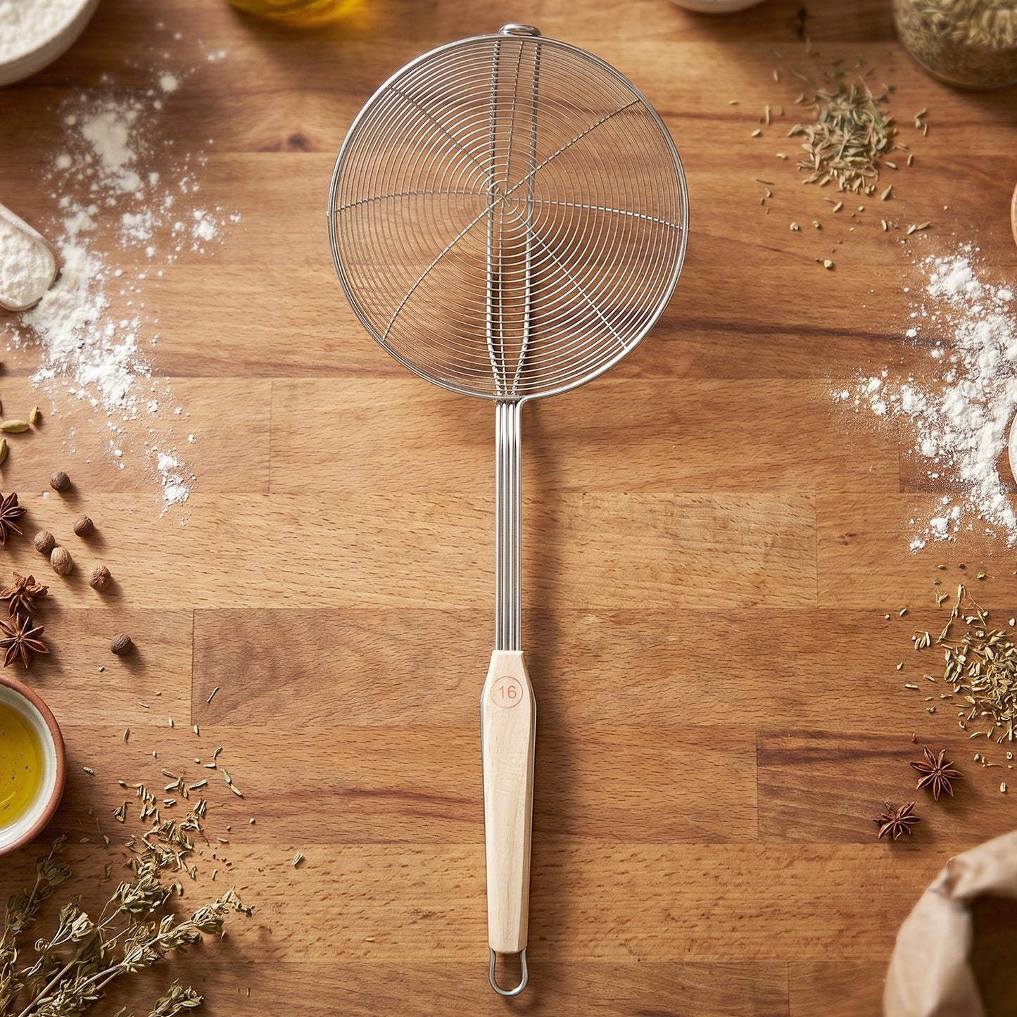 durable steel kitchen strainer