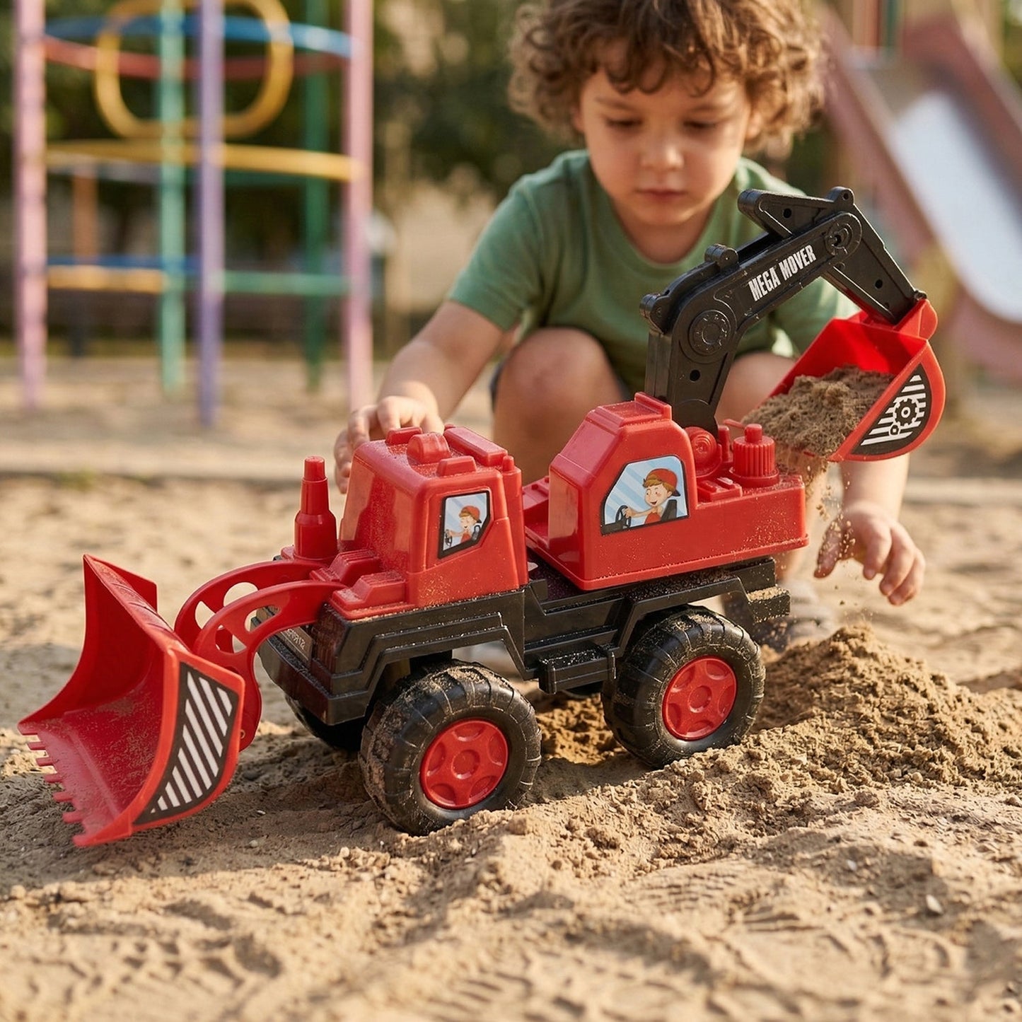 kids digger truck toy