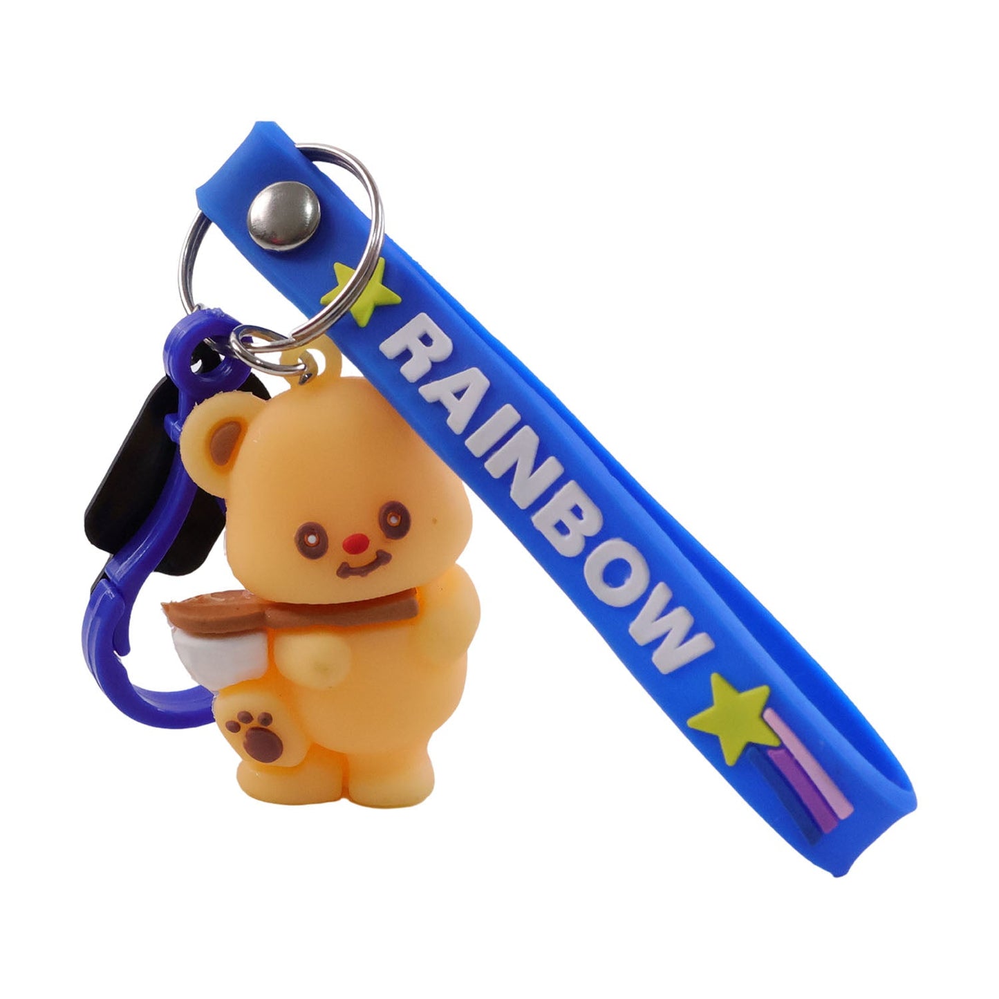 Cartoon bear bag charm accessory