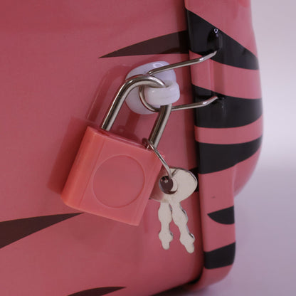 Cute Design Metal Piggy Bank with Lock and Key (1 Pc, Mix Design)