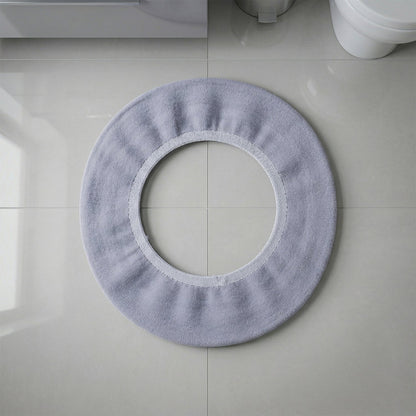 Soft Fabric Elastic Toilet Seat Cover (1 Pc, 29x29 Cm)