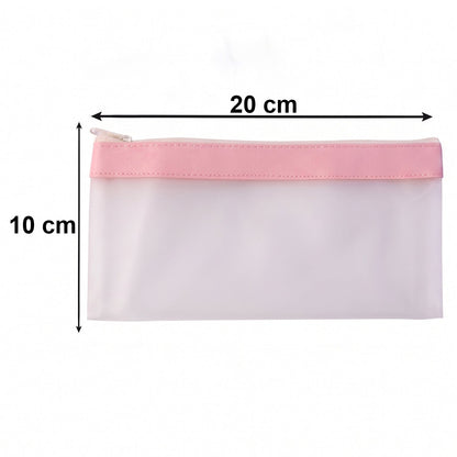 Transparent Multipurpose Zipper Pouch Bag (1 Pc)