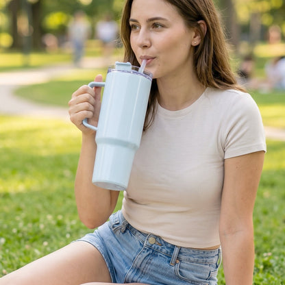 portable giant drink tumbler for outdoor use