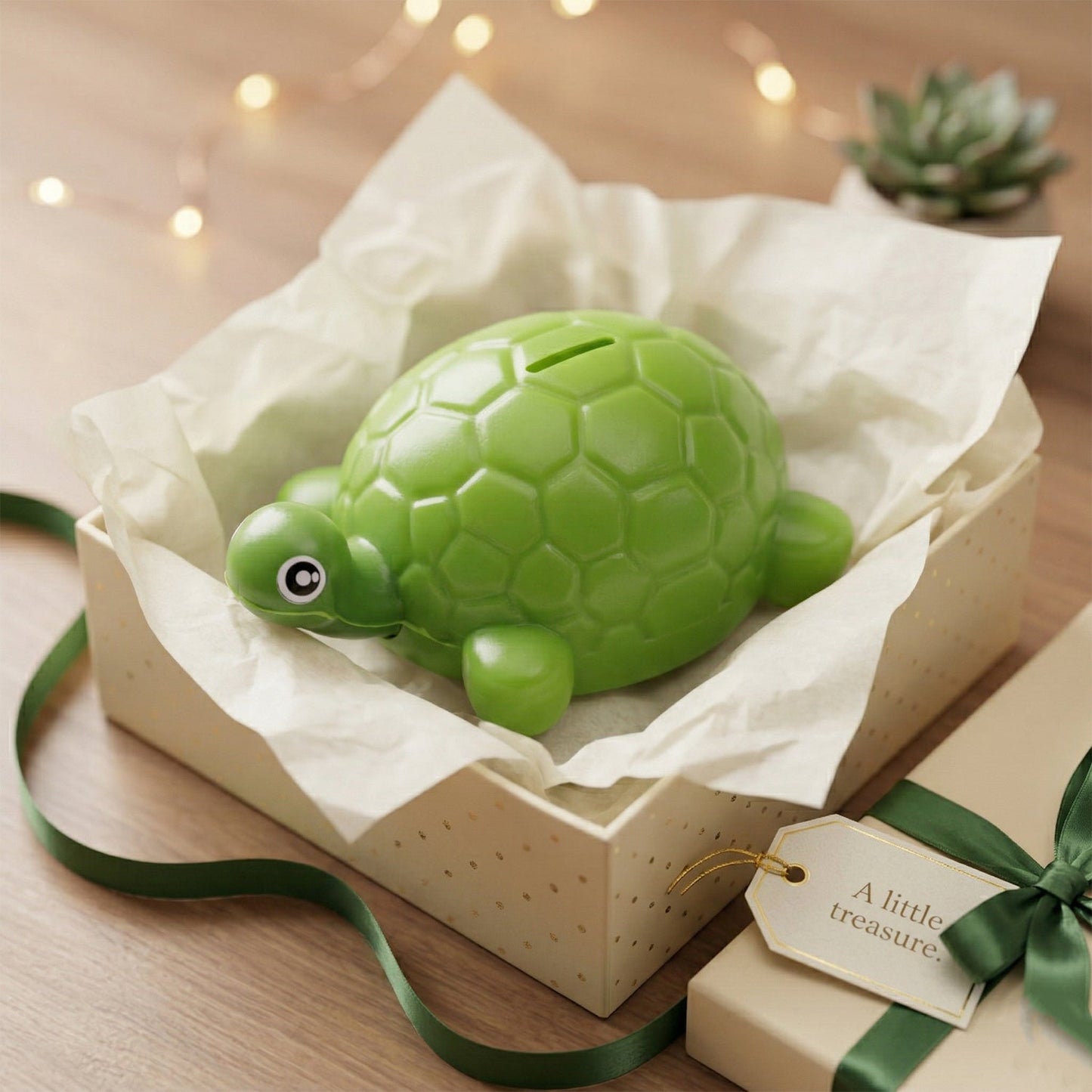 Small Tortoise Shape Money Bank Coin Saving Box (1 Pc)
