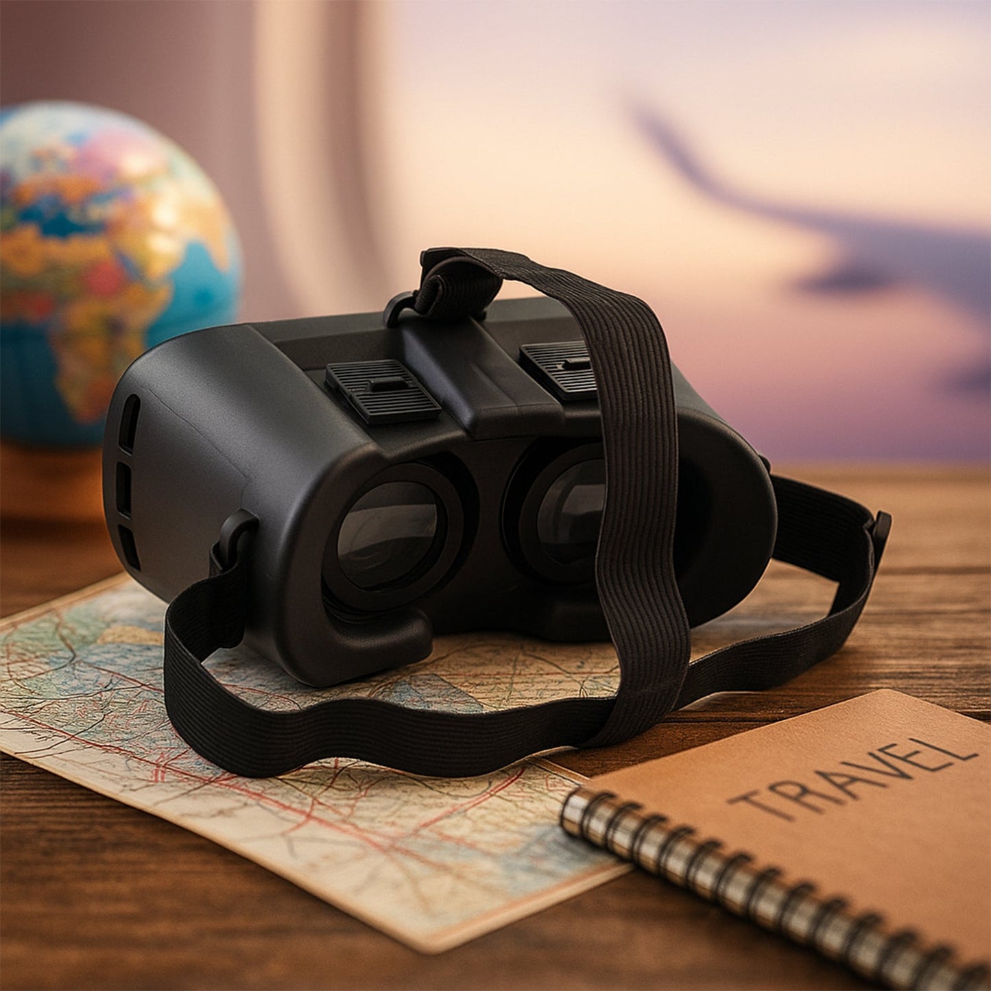  VR BOX Virtual Reality 3D Glasses Headset - scale and size reference