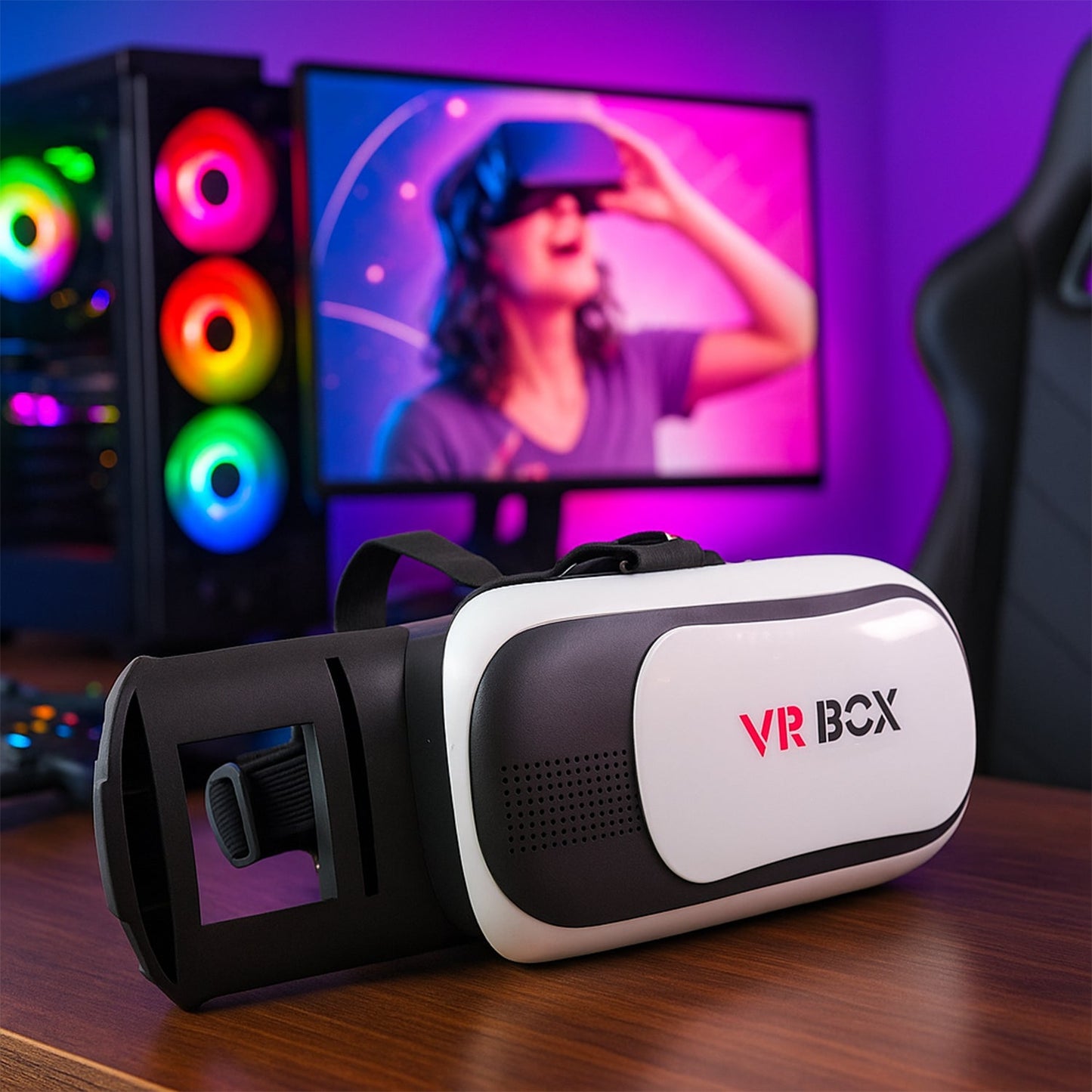  VR BOX Virtual Reality 3D Glasses Headset - specs detail shot