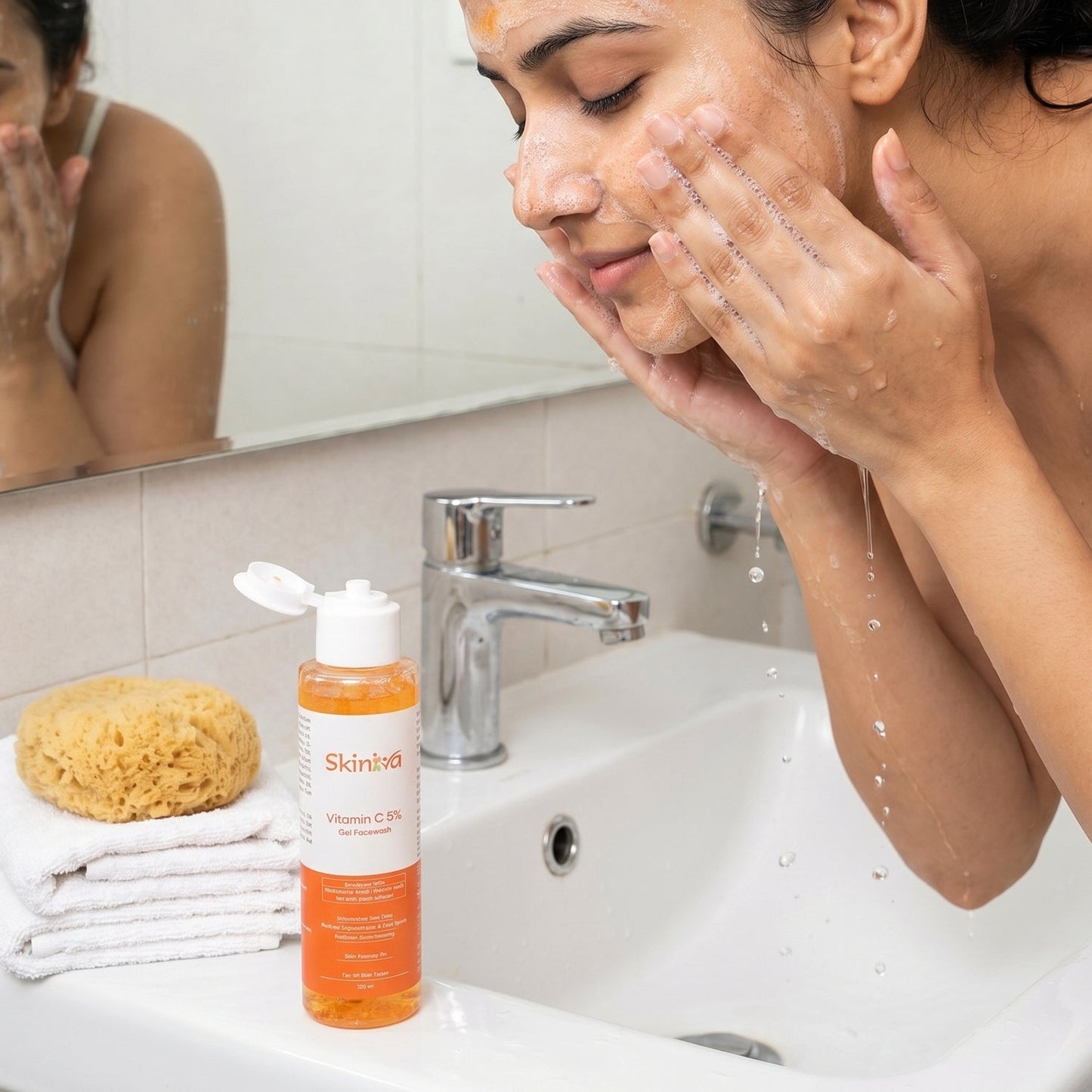 daily use vitamin C skin cleansing gel wash