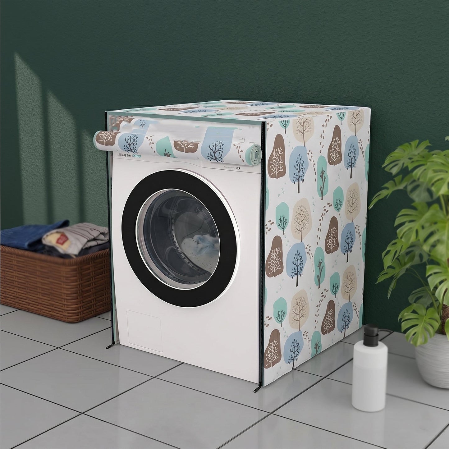 Washing Machine Cover Tumble Dryer Cover  (58X62X85 cm)