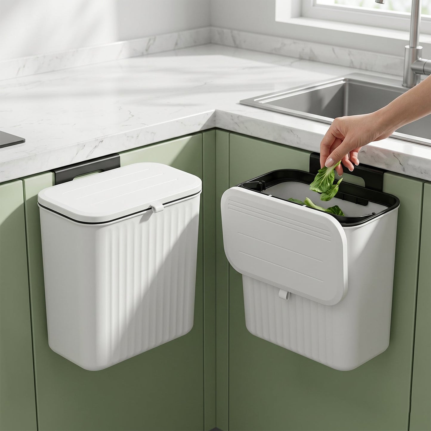 Countertop Trash Can with Handle