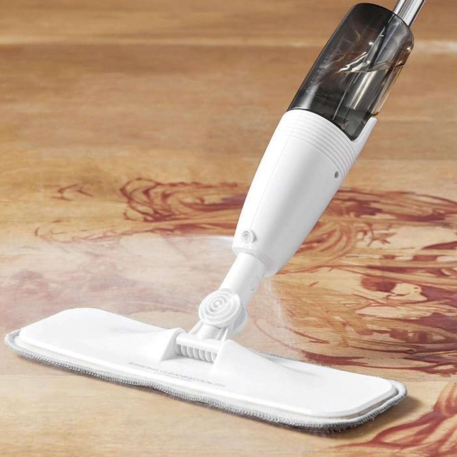 flat mop cleaner with spray function for floors