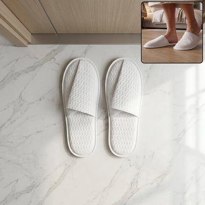 White Hotel Style Indoor Slippers