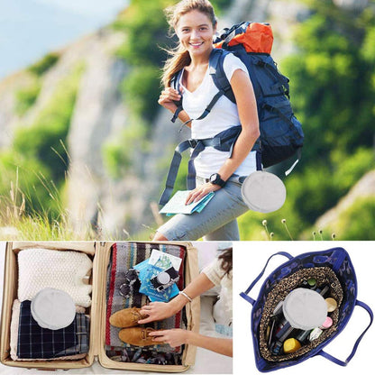 Foldable Laundry Basket Fabric Mesh Clothes Hamper Bag (1 Pc,33x33x54cm)