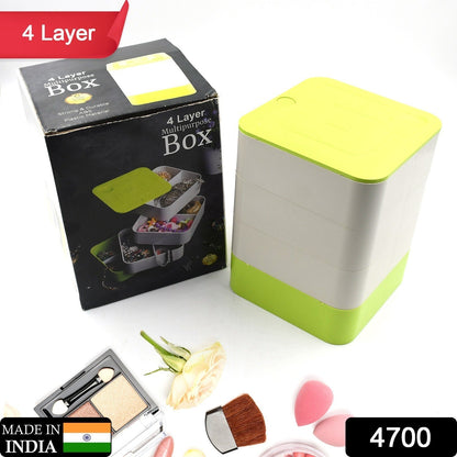 360-degree rotating jewellery box 4 layers for accessories and earrings India
