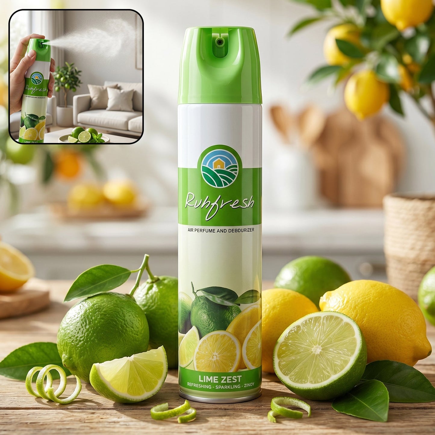 Rubfresh Lime Zest Air Freshener